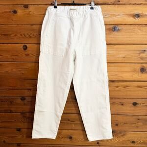 Madewell Cream Elastic Waist Trousers Size XS